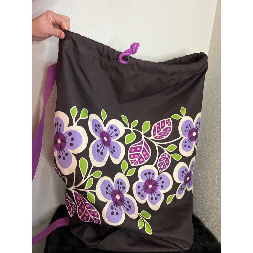 Vera Bradley Heavy duty X-Large laundry tote in Plum Petals